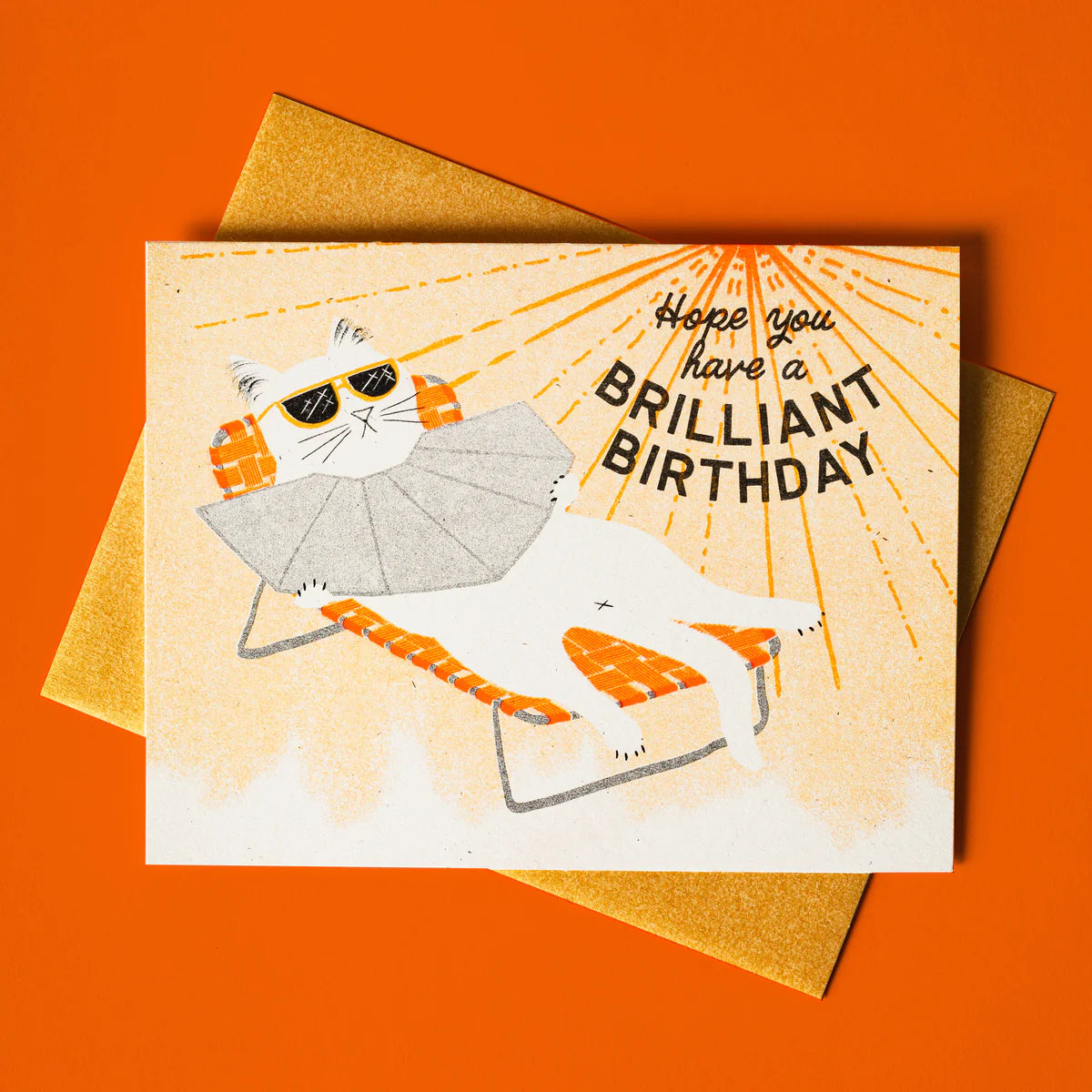 Brilliant Birthday Risograph Card