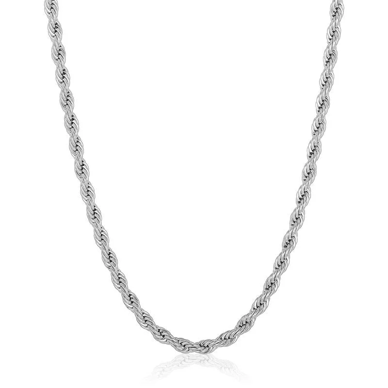 Crucible Los Angeles 6mm Stainless Steel Rope Chain 26 Inches