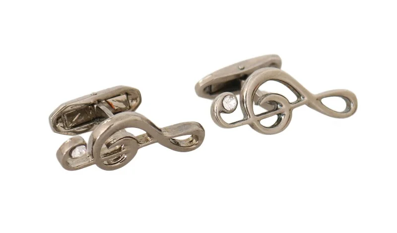 Dolce & Gabbana Elegant  Tremble Clef Men's Cufflinks