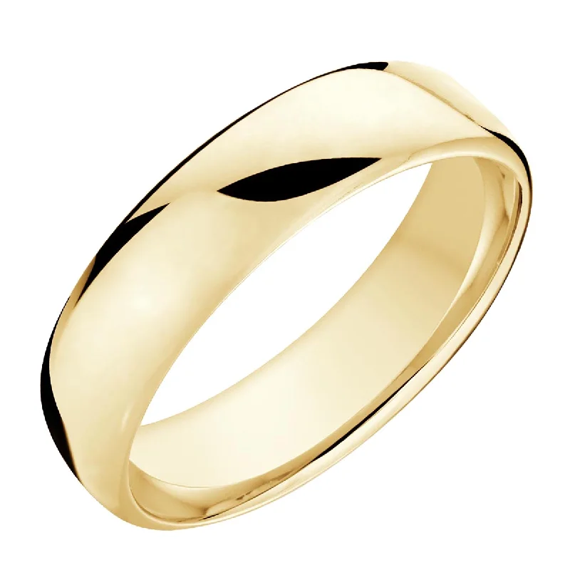 European Fit Wedding Band in 14kt Yellow Gold (6.5mm)