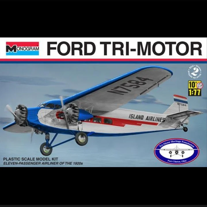 Monogram Ford Tri-Motor Model 1:77 Scale