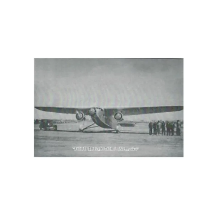 B&W Ford Tri-Motor Airplane Reproduction Nebraska Postcard