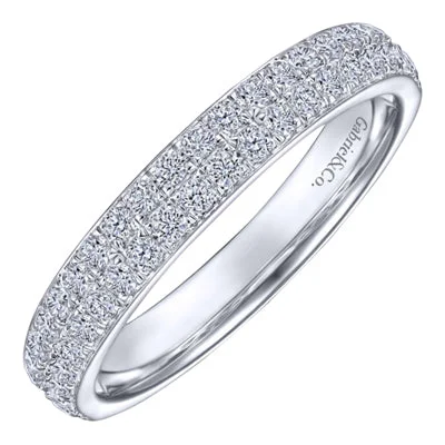 Gabriel Diamond Pave Band in 14kt White Gold (1/2ct tw)