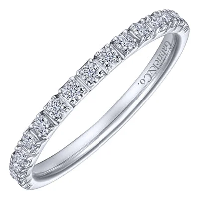 Gabriel Diamond Stackable Band in 14kt White Gold (1/5ct tw)