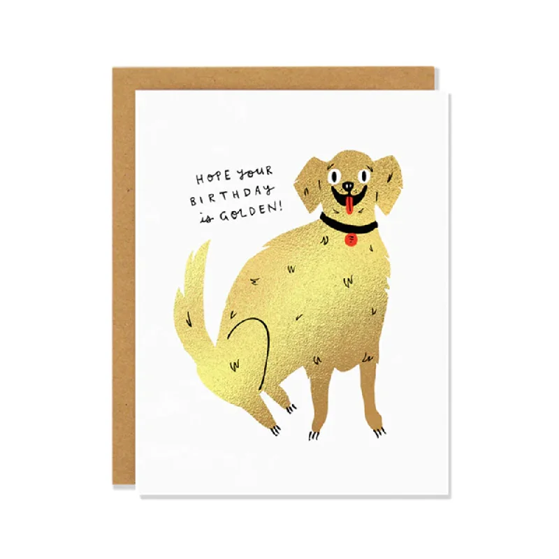 Golden Birthday Notecard