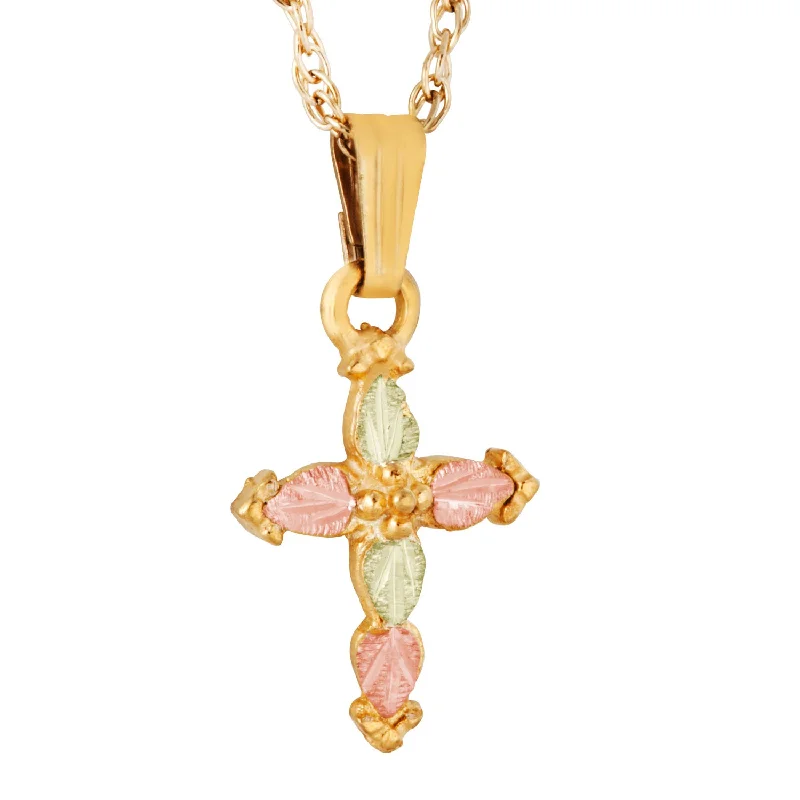 Landstrom's Black Hills Gold Cross Pendant