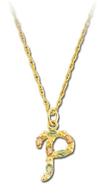 Landstrom's Black Hills Gold Initial Pendant - P