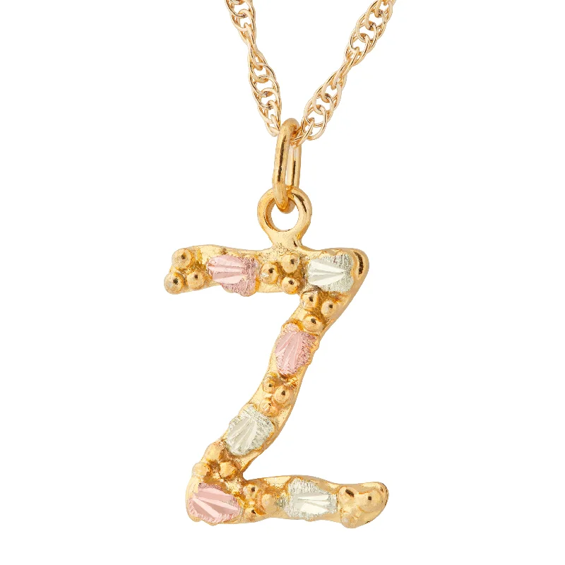 Landstrom's Black Hills Gold Initial Pendant - Z