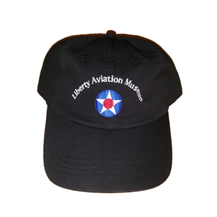 Liberty Aviation Museum Logo Black Roundel Hat