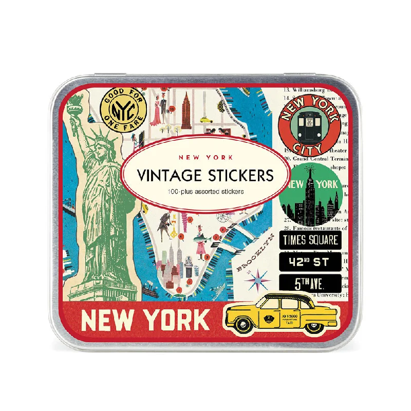 New York City Vintage Decorative Stickers