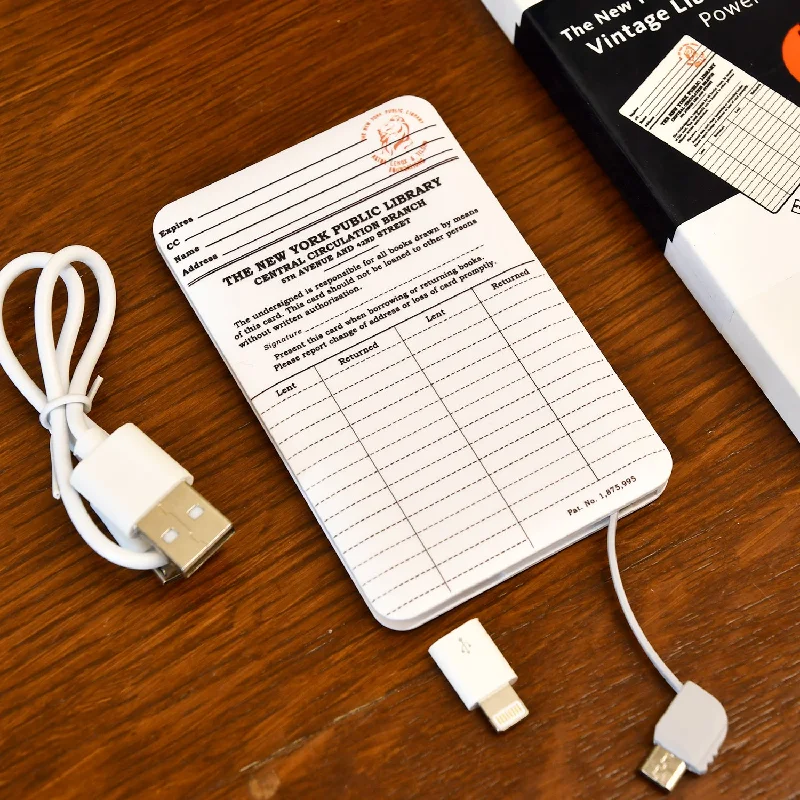 NYPL Library Card Power Bank