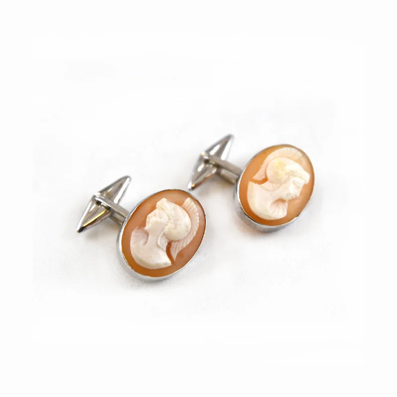 Roman Soldier Cameo Cufflinks